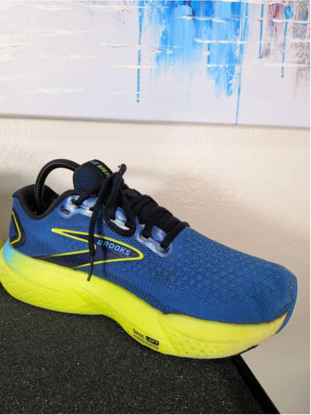 Brooks Glycerin 21 Shoes Mens Size 9 Blue Running Sneakers 1104191D429